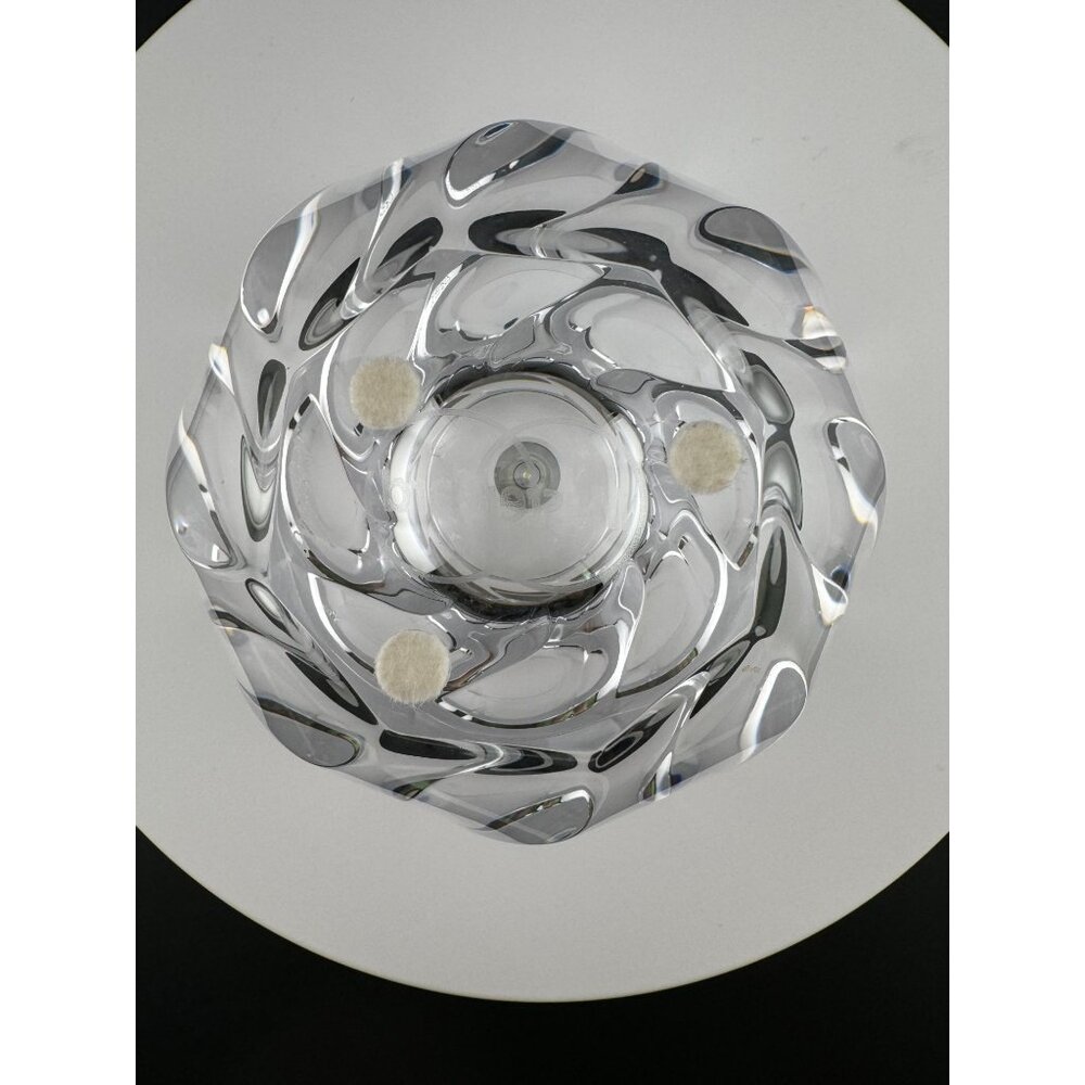 Magnificent Small Orrefors Crystal Bowl With Swirl Design from Sweden candy dish